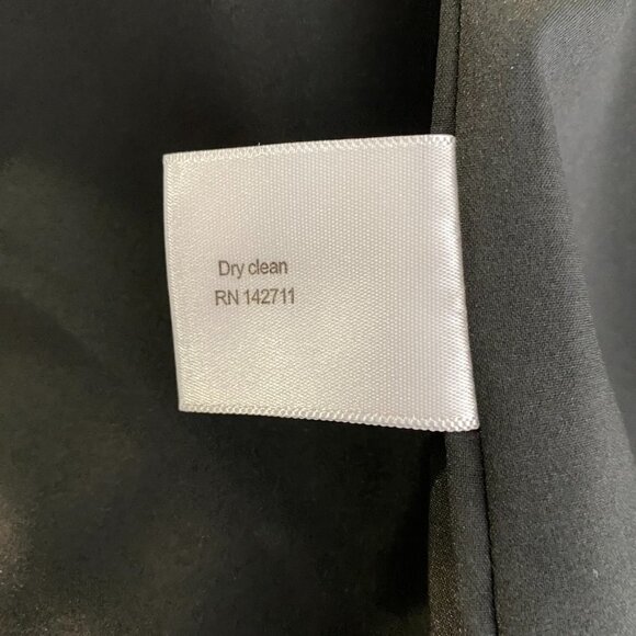 Eloquii Blazer Jacket Black Cotton Blend One Butto - Picture 7 of 8
